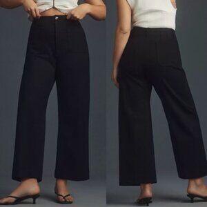 Anthropologie Maeve The Colette Cropped Wide Leg Pants